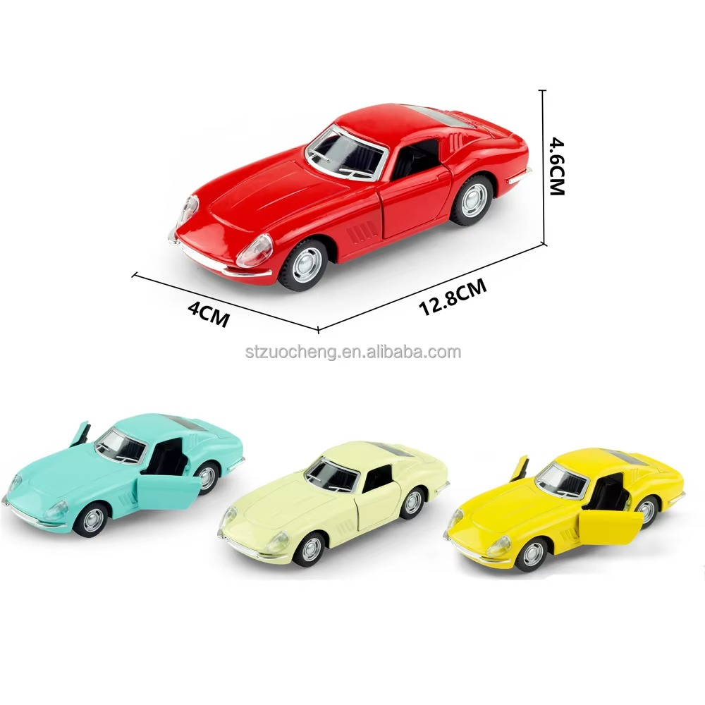 Haizol Retro Classic Car 1: 32 Simulation Retro Classic Alloy Material Two Door Vintage Car Toy Pull Back
