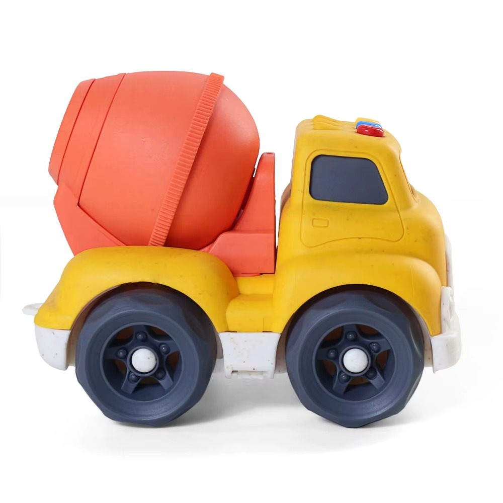 Haizol Toddler Car Toys for 1-3 Year Old, BPA Free, Phthalates Free, PVC, Mixer Cement, Birthday Gifts Dishwasher Safe, Recycled Plastic