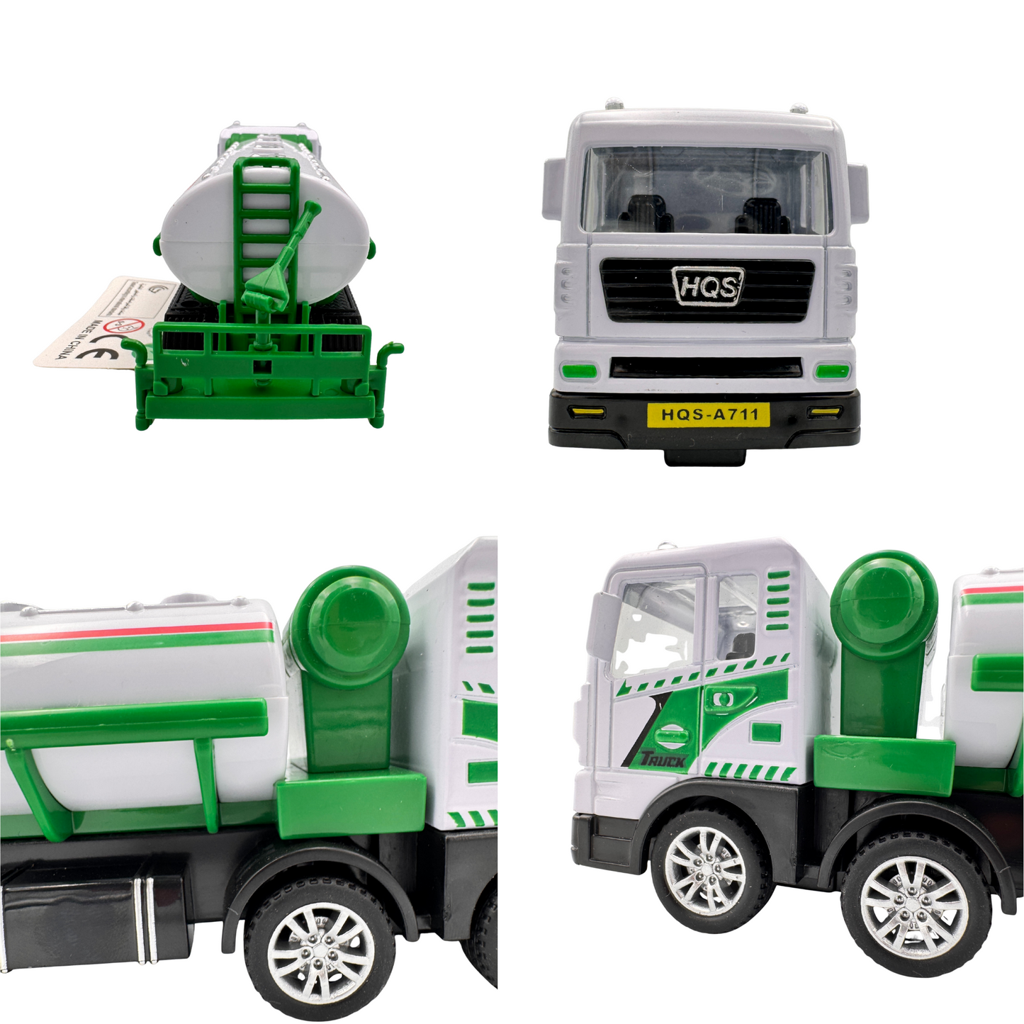 Haizol 2pc Children's Plastic Toy Sanitation Garbage Truck Inertial Sweeping Water Rescue Vehicle Simulation Model for Boys