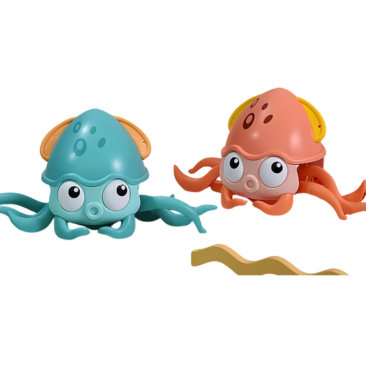 Haizol Octopus Bath Toys Set Safe Floating Wind-Up Water Toy for Baby Toddler Educational Crawling Toy Perfect for Bathroom Beach Pool