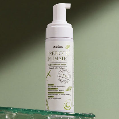 Prebiotic intimate Hygiene Foam Wash 9 Natural Plant Extracts 180ml