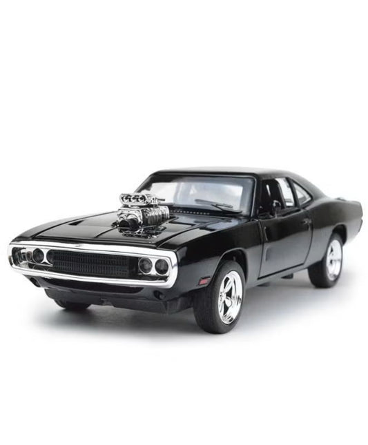 Haizol Fast & Furious 7 Dodge Charger 1:24 Scale Metal Pullback Openable Doors Flashing Light and Musical
