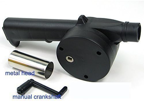 Portable Hand Crank Air Blower Fan for Charcoal Grill BBQ Campfire Fireplace