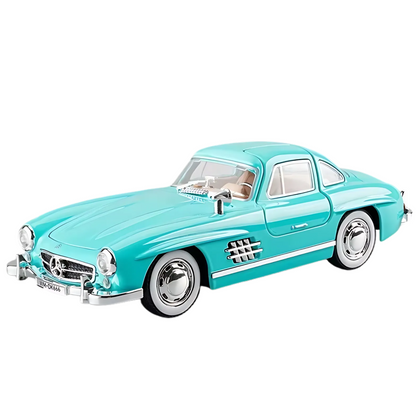 Haizol Benz 300SL Model Car 1:22 Scale, Pull Back Die-cast Vehicles, Collectible Cars with Sounds＆Lights