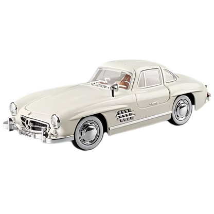 Haizol Benz 300SL Model Car 1:22 Scale, Pull Back Die-cast Vehicles, Collectible Cars with Sounds＆Lights