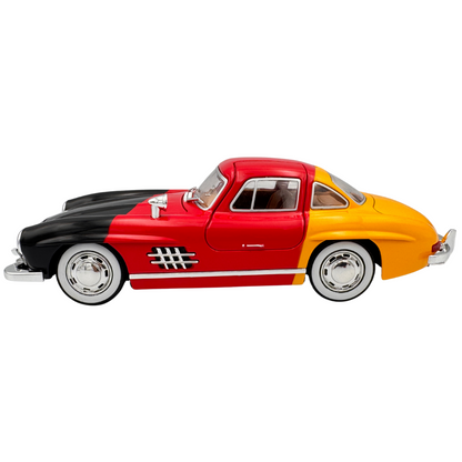 Haizol Benz 300SL Model Car 1:22 Scale, Pull Back Die-cast Vehicles, Collectible Cars with Sounds＆Lights