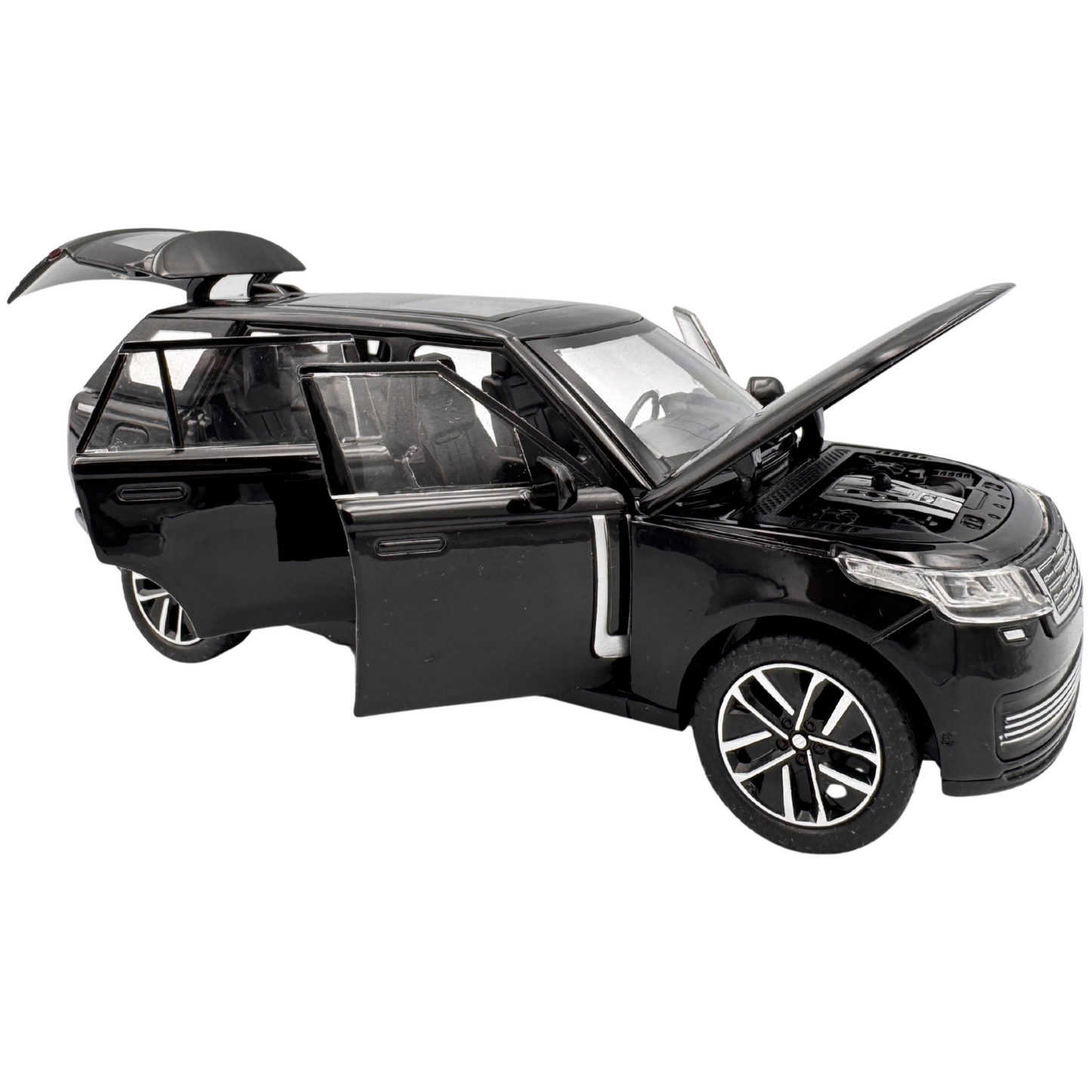 Haizol Land Range Rover Model Car Metal Diecast 1:32 Scale Metal Pullback Openable Doors Flashing Light and Musical