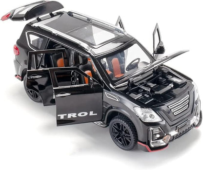 1:24  Nissan Patrol Diecast Car Model Pullback with light, sound & Smoke