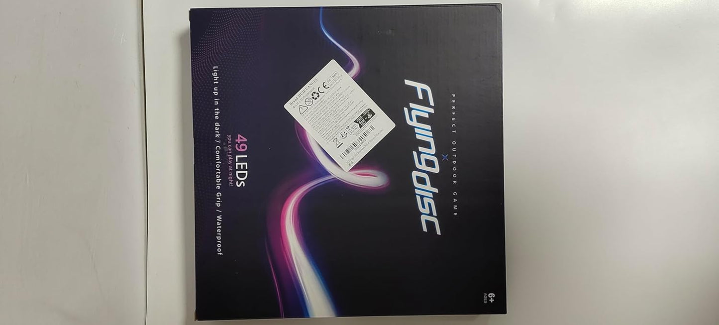 ألتيميت فريسبي LED، فريسبي LED، قرص طائر مضيء مع 49 مصباح LED، قرص طائر ناعم مضيء للبالغين والأطفال