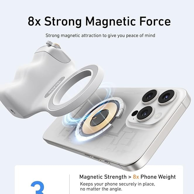 Magnetic Phone Camera Grip