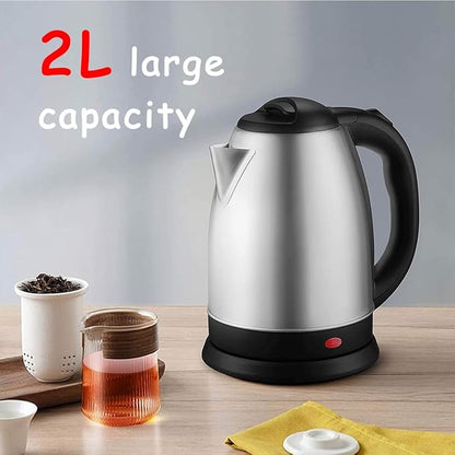 generic Electric Kettle, 2L Stainless Steel Tea Kettle, Water Warmer With Auto Shut Off And Boil Dry Protection Tech, BPA Free Cordless Water Boiler For Coffee, Tea, Beverages