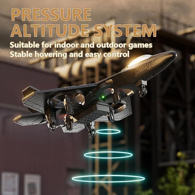 2.4GHz Remote Controlled L0712 RC Aeroplane with LED Lights, 80m Range, USB Charging,Ideal for Beginners, Children, and Adults, Indoor/Outdoor Flying Toy