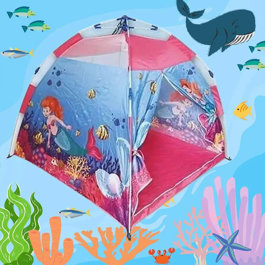 Mermaid Tent , Mermaid Outdoor & Indoor Tent for Kids  120*120*108 CM