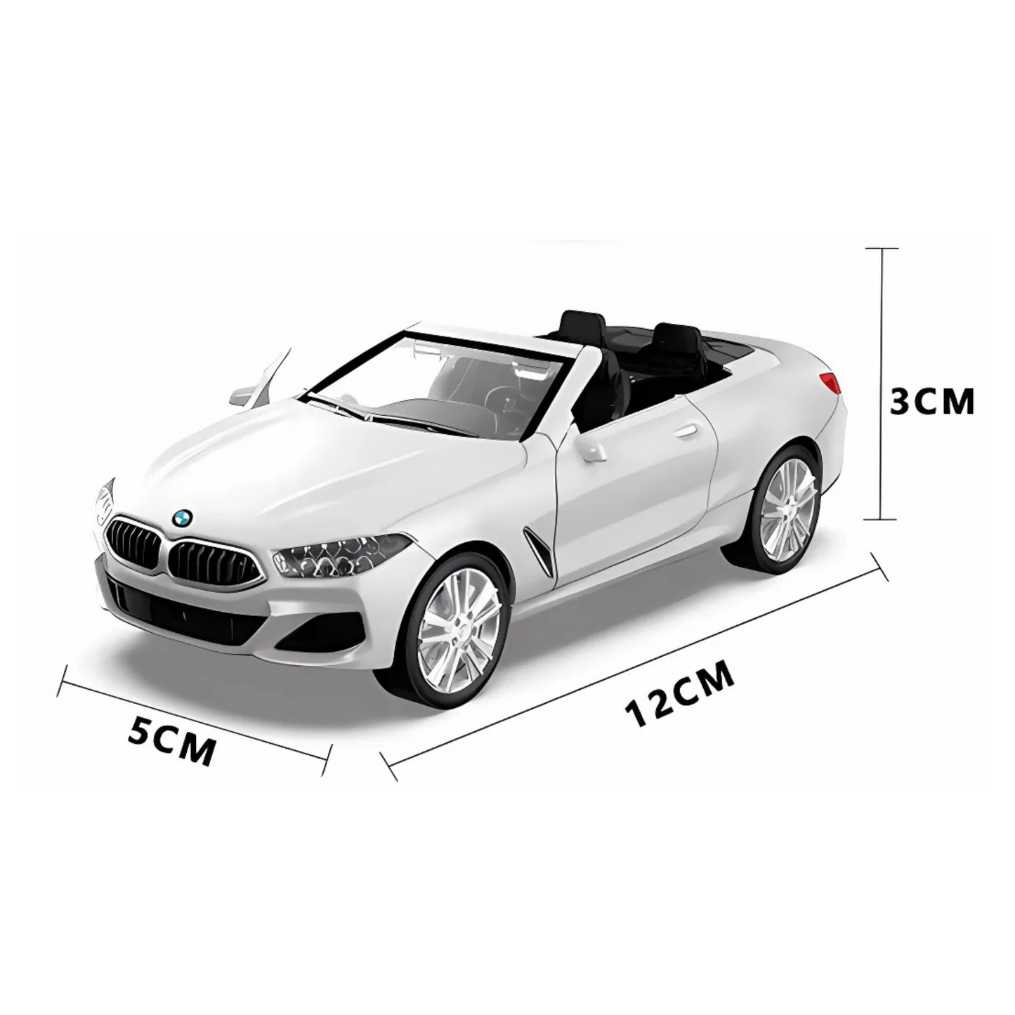 Haizol BMW M8 1:32 Scale Die Cast Metal Model Toy Super Car Lights and Pullback Action