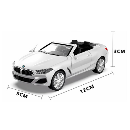 Haizol BMW M8 1:32 Scale Die Cast Metal Model Toy Super Car Lights and Pullback Action