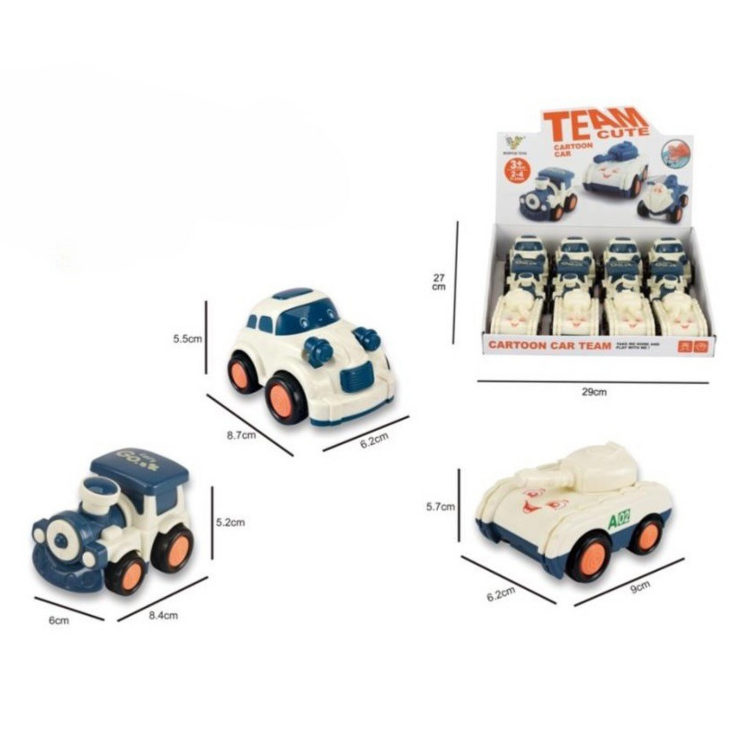 Haizol Car Toys for Toddlers 1-3 One Year Old Boy Birthday Gift for Boys Girls 1-3 Pull Back City Vehicle Toys Goodie Bags Stuffers Party Favors for Kids