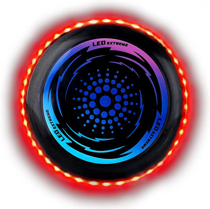 ألتيميت فريسبي LED، فريسبي LED، قرص طائر مضيء مع 49 مصباح LED، قرص طائر ناعم مضيء للبالغين والأطفال