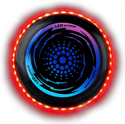 ألتيميت فريسبي LED، فريسبي LED، قرص طائر مضيء مع 49 مصباح LED، قرص طائر ناعم مضيء للبالغين والأطفال