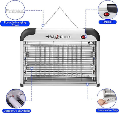Electronic Insect Killer, Bug Zapper, Fly Zapper, Mosquito Killer-indoor home plug in, Professional insect killer Lamp for Home, Office, Restaurant and Hotels.