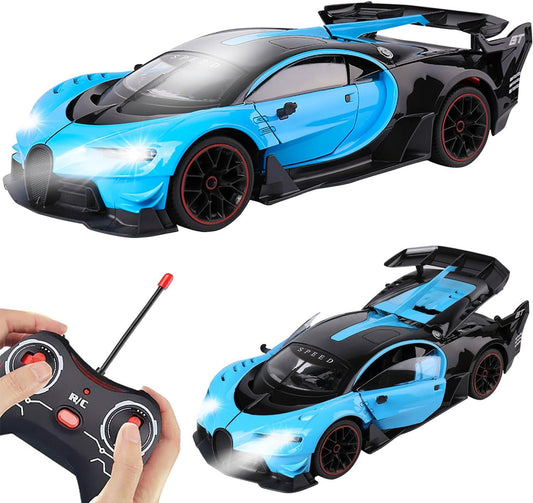 Haizol DIVO Remote Control Car for Boys Girls, 1:14 Scale 15Km/h Fast RC Race Cars with Open Door With Front and Rear Lights 2.4Ghz