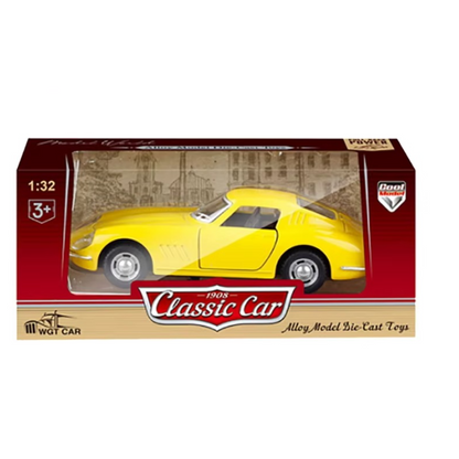 Haizol Retro Classic Car 1: 32 Simulation Retro Classic Alloy Material Two Door Vintage Car Toy Pull Back