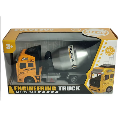 Haizol Engineering Truck Model Cement Concrete Mixer 1:50 Scale Dumpers Diecasts Toy Vehicles for Boys Concrete Mixer