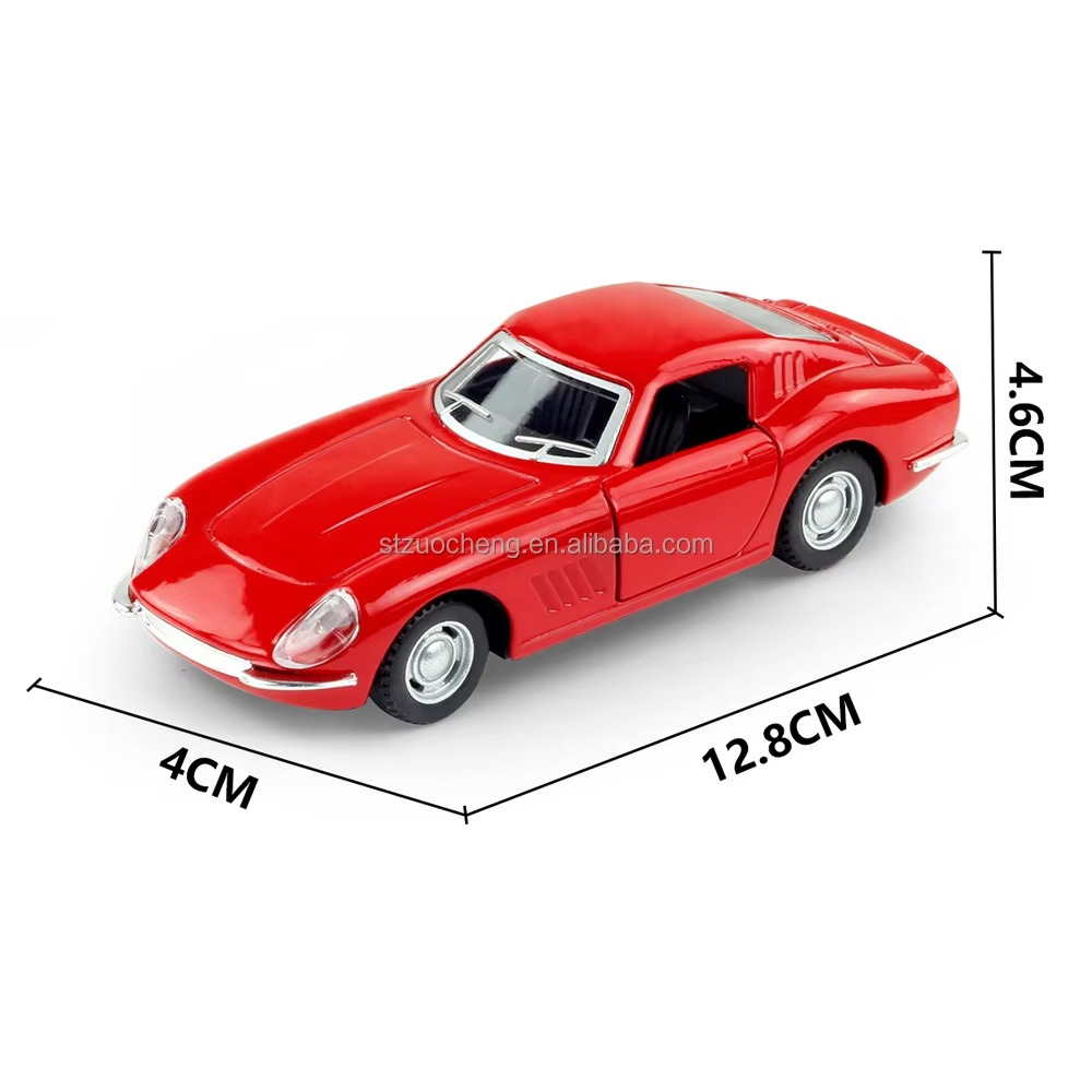 Haizol Retro Classic Car 1: 32 Simulation Retro Classic Alloy Material Two Door Vintage Car Toy Pull Back