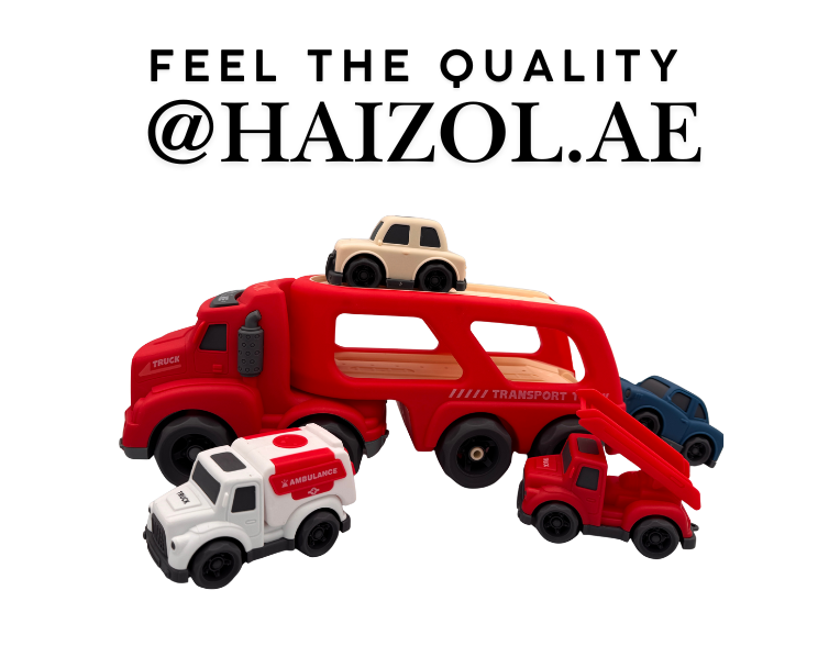 Haizol Toddler Carrier Truck Transport Vehicles Toys - 5 in 1,Lights and Music Kids Toy Cars for Toddlers 1-3