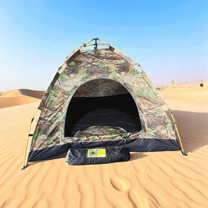 Automatic Pop-up Camping Tent, 3-4 Person Dome Tent, Rain and Sun Protection, Ventilation &amp; Protection, Super Durable Fiber Support Bar&nbsp;