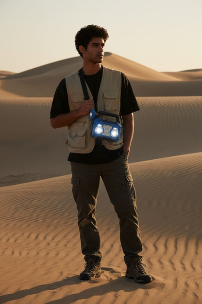 3 IN 1 Solar USB Rechargeable Brightest COB LED Camping Lantern