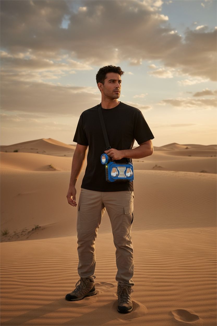 3 IN 1 Solar USB Rechargeable Brightest COB LED Camping Lantern