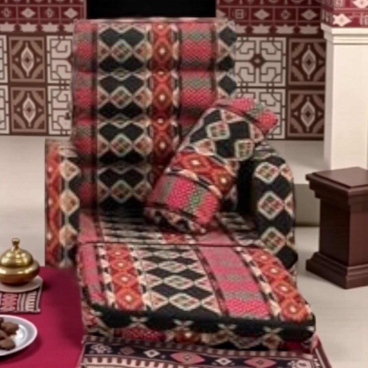 Floor Chair, Majlis or Camping Indoor and Outdoor Use 168*68*11 size