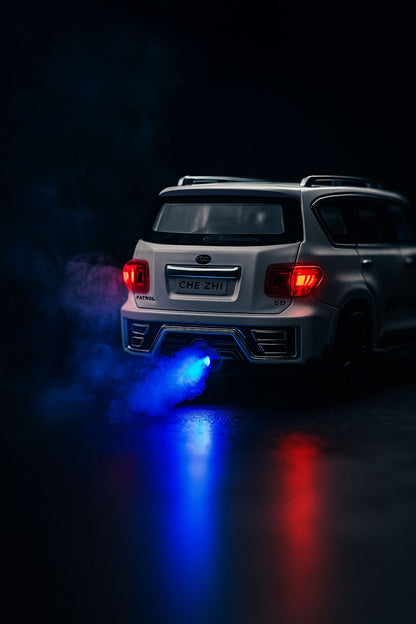 1:24  Nissan Patrol Diecast Car Model Pullback with light, sound & Smoke