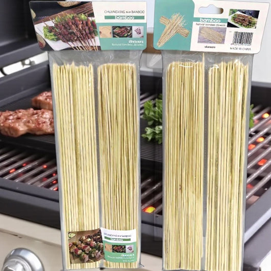 Deals 100pcs Bamboo Skewers Sticks - Extra Long 16" Marshmallow Roasting Sticks Thick Wooden Smore Sticks - Ideal for BBQ Kabob Grilling Barbecue Roasting Sticks