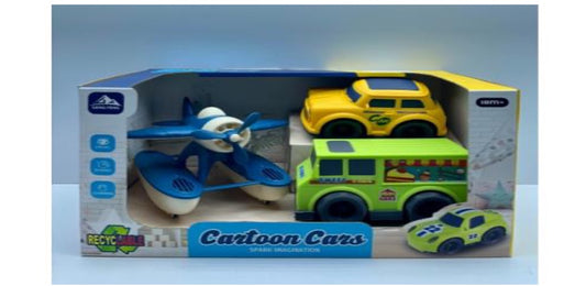 Haizol 3-piece set Toddler play (helicopter, train, McLaren sports car)Environmentally Friendly Cartoon Sliding Helicopter Aircraft Airplane Toys for Kids Babys Educational Toys